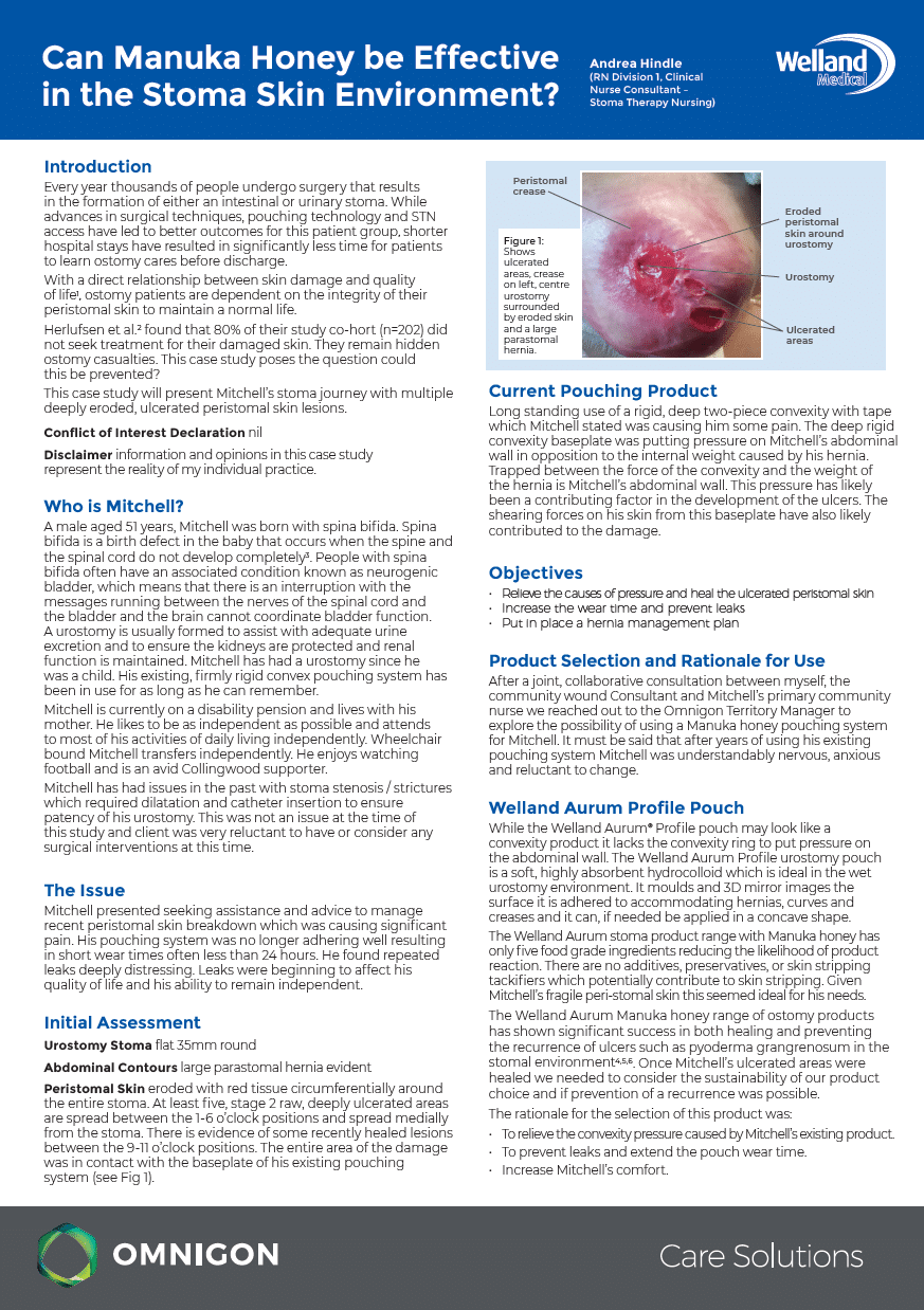 Can Manuka Honey be Effective in the Stoma Skin Environment? | Omnigon